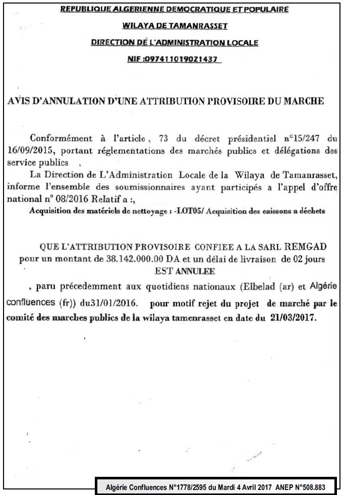 Algerie Confluence