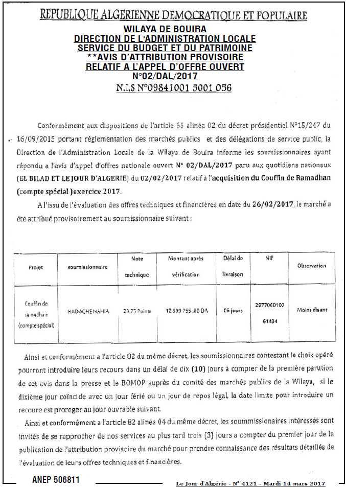Le Jour d'Algérie
