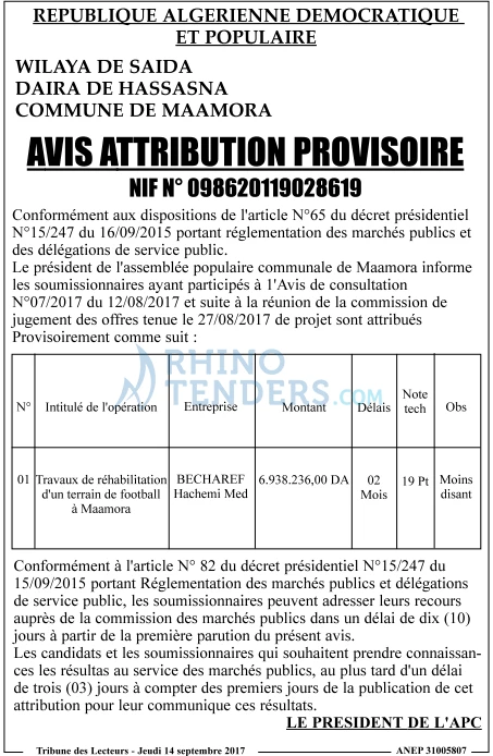 TRIBUNE DES LECTEURS