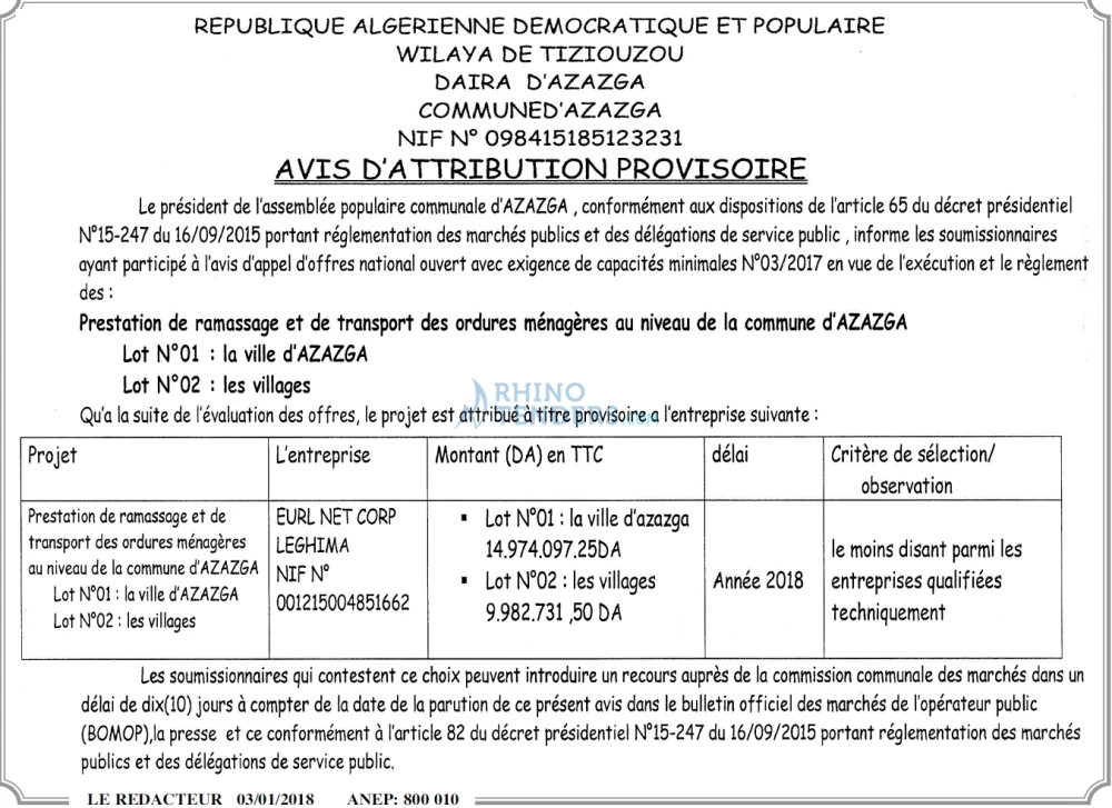 LE REDACTEUR