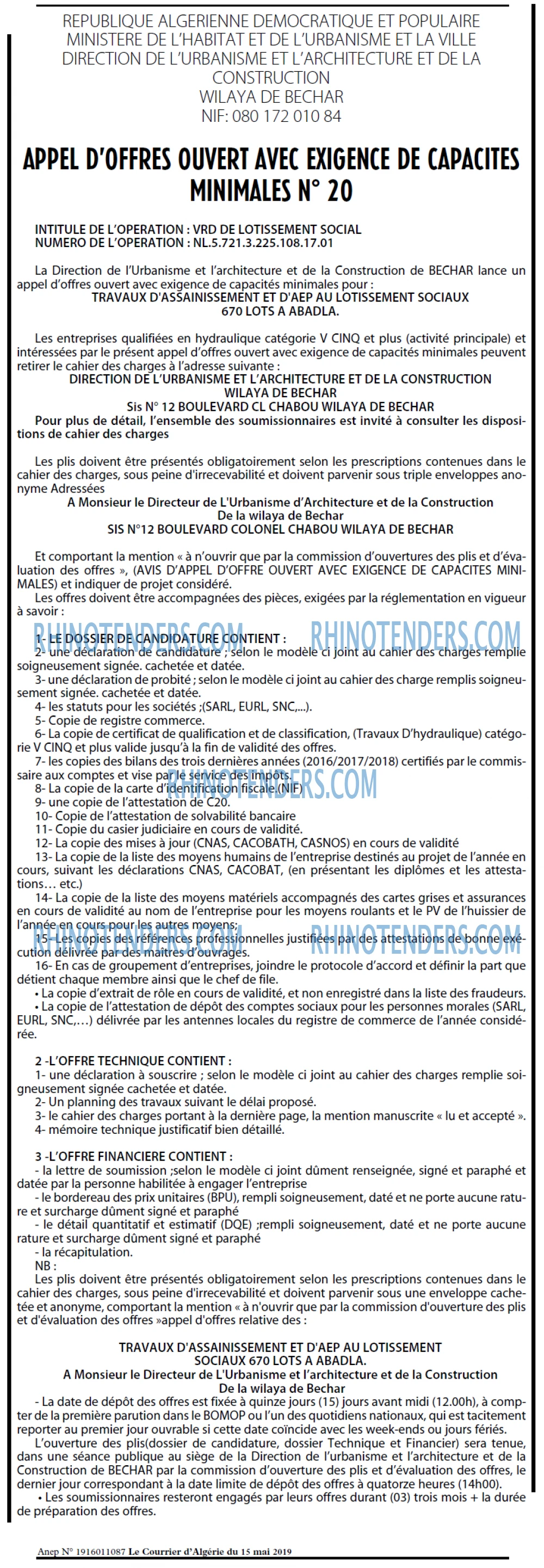 Le Courrier d'Algerie