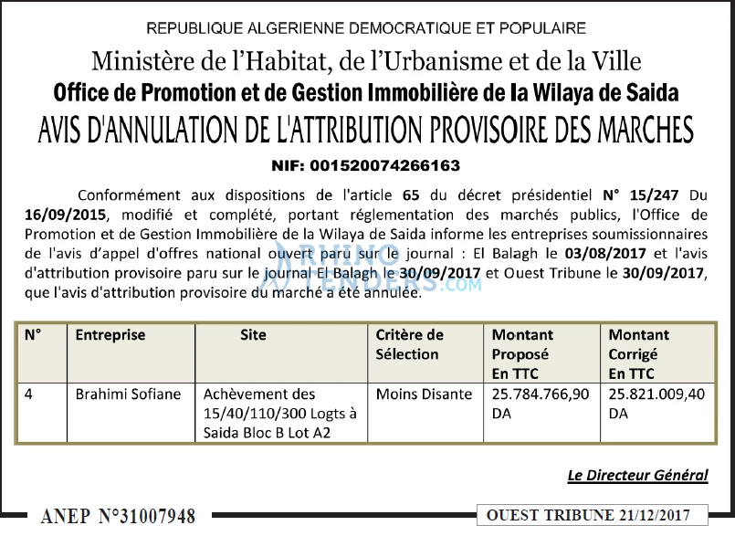 ouest TRIBUNE