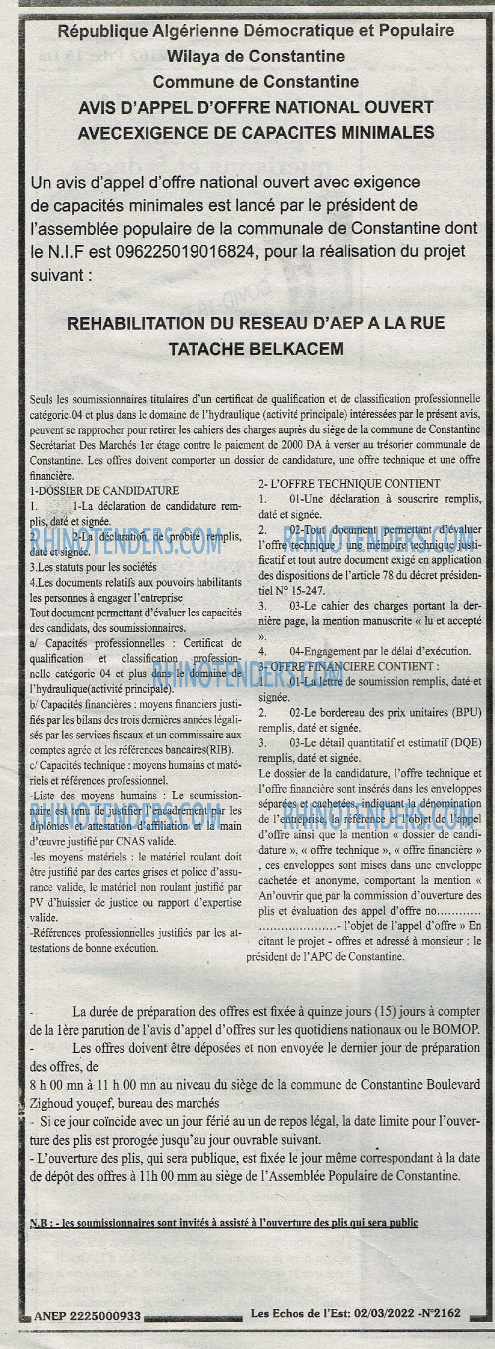 Les Echos de l'Est