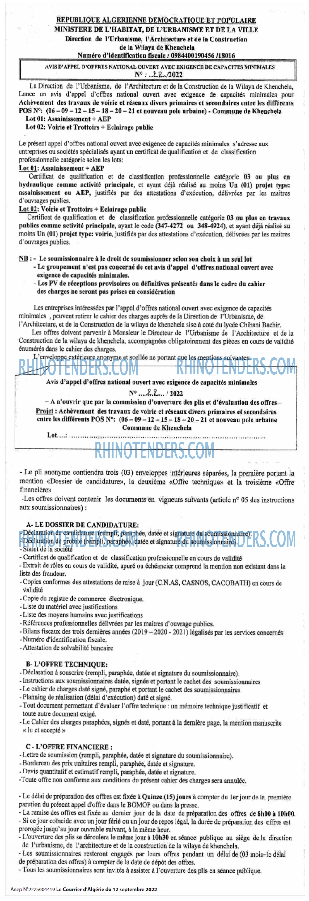 Le Courrier d'Algerie