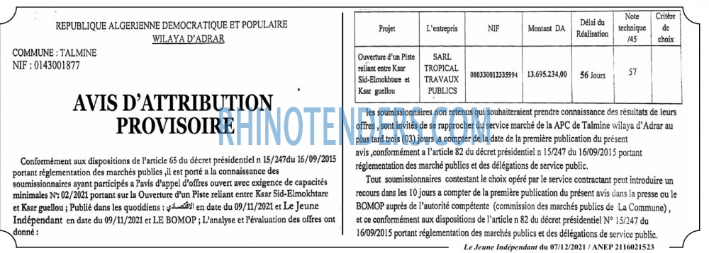 Jeune Independant
