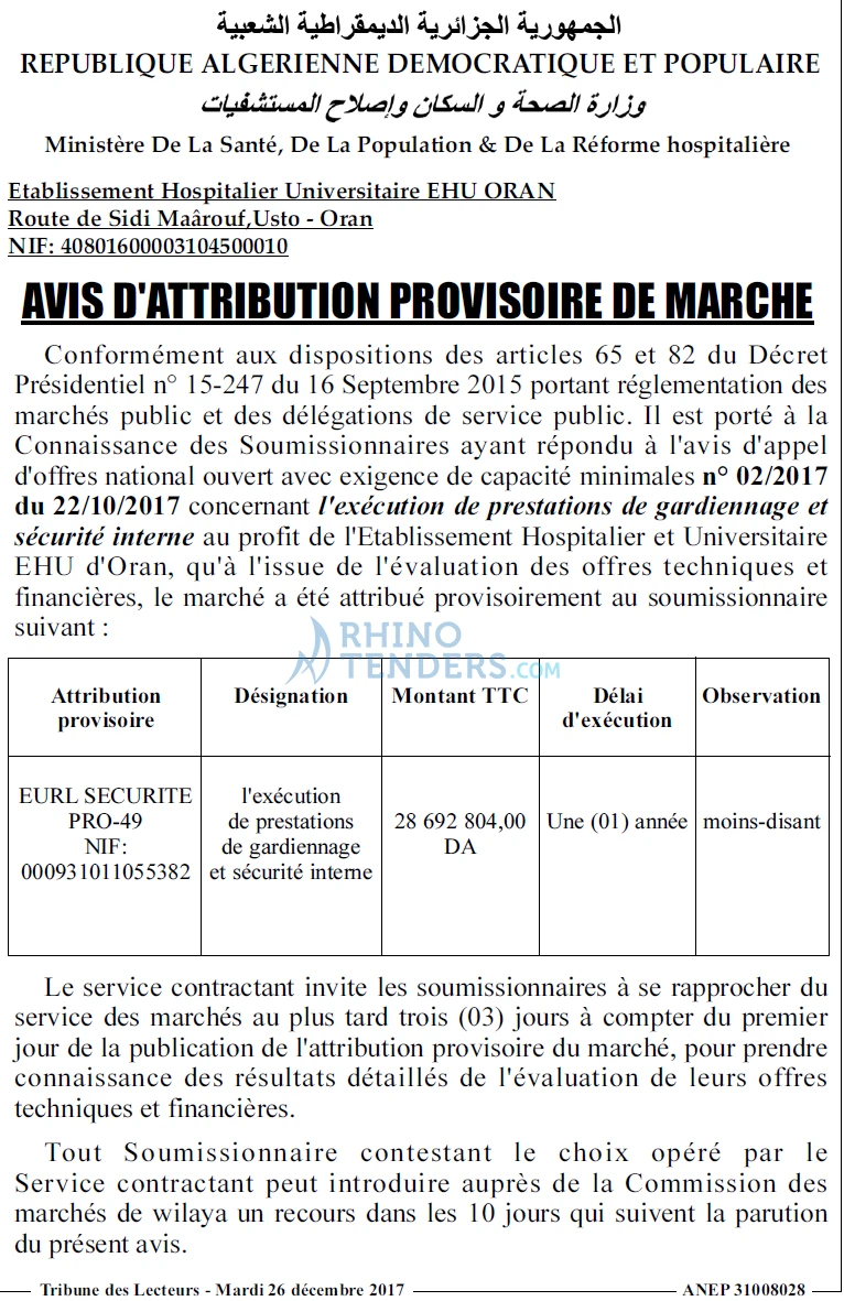 TRIBUNE DES LECTEURS