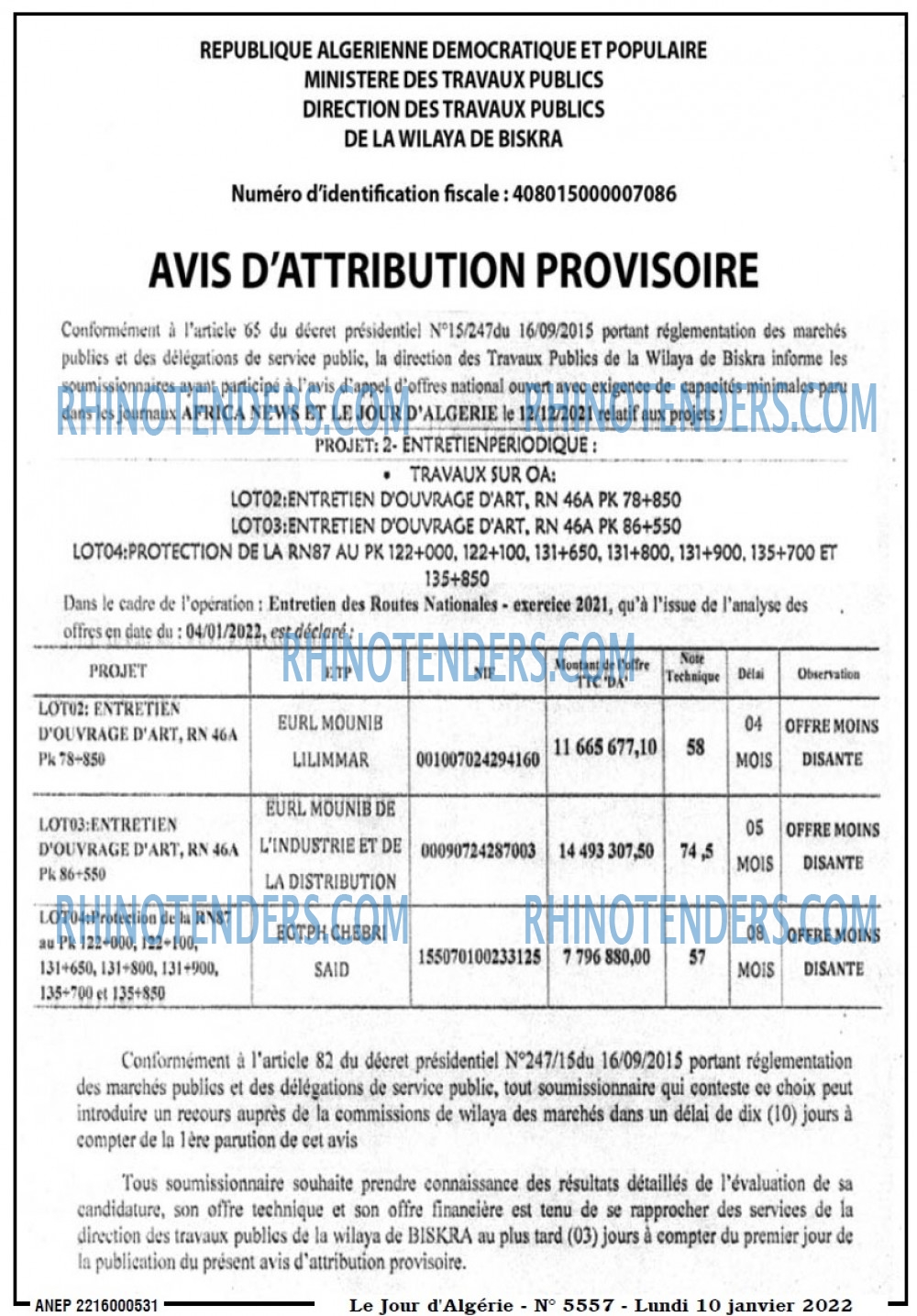 Le Jour d'Algérie