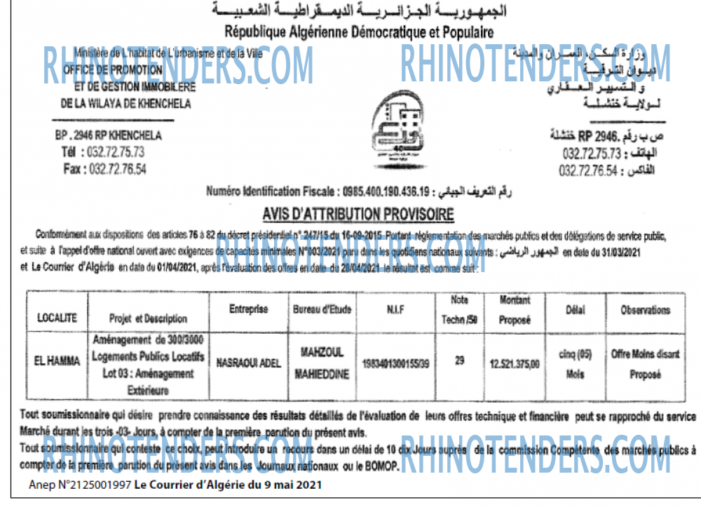Le Courrier d'Algerie