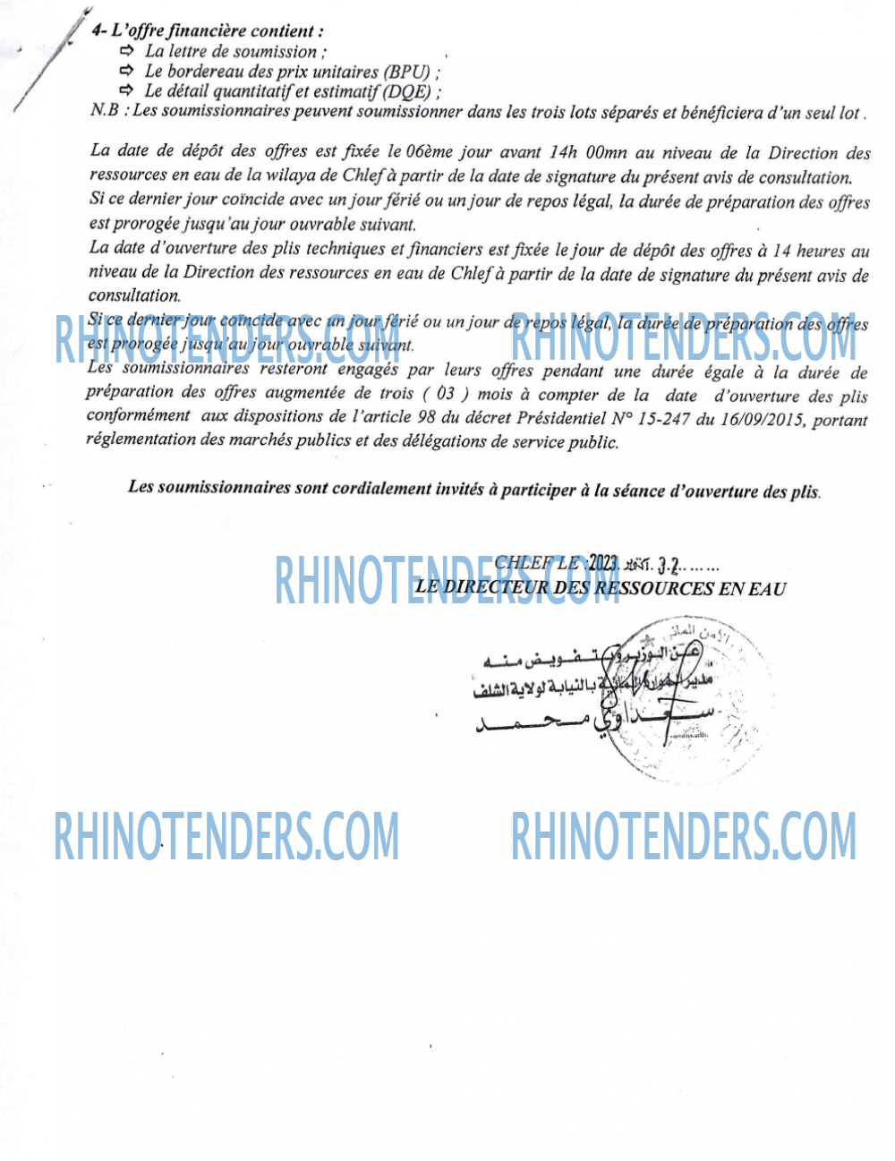 Rhinotenders