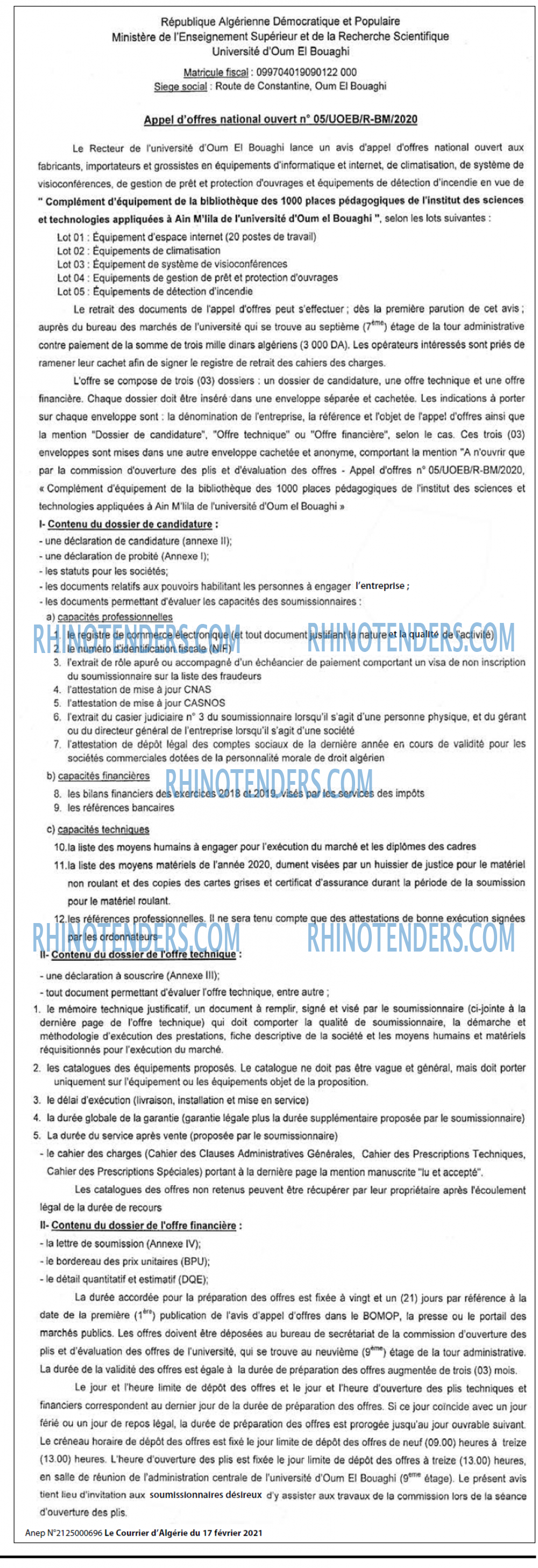 Le Courrier d'Algerie