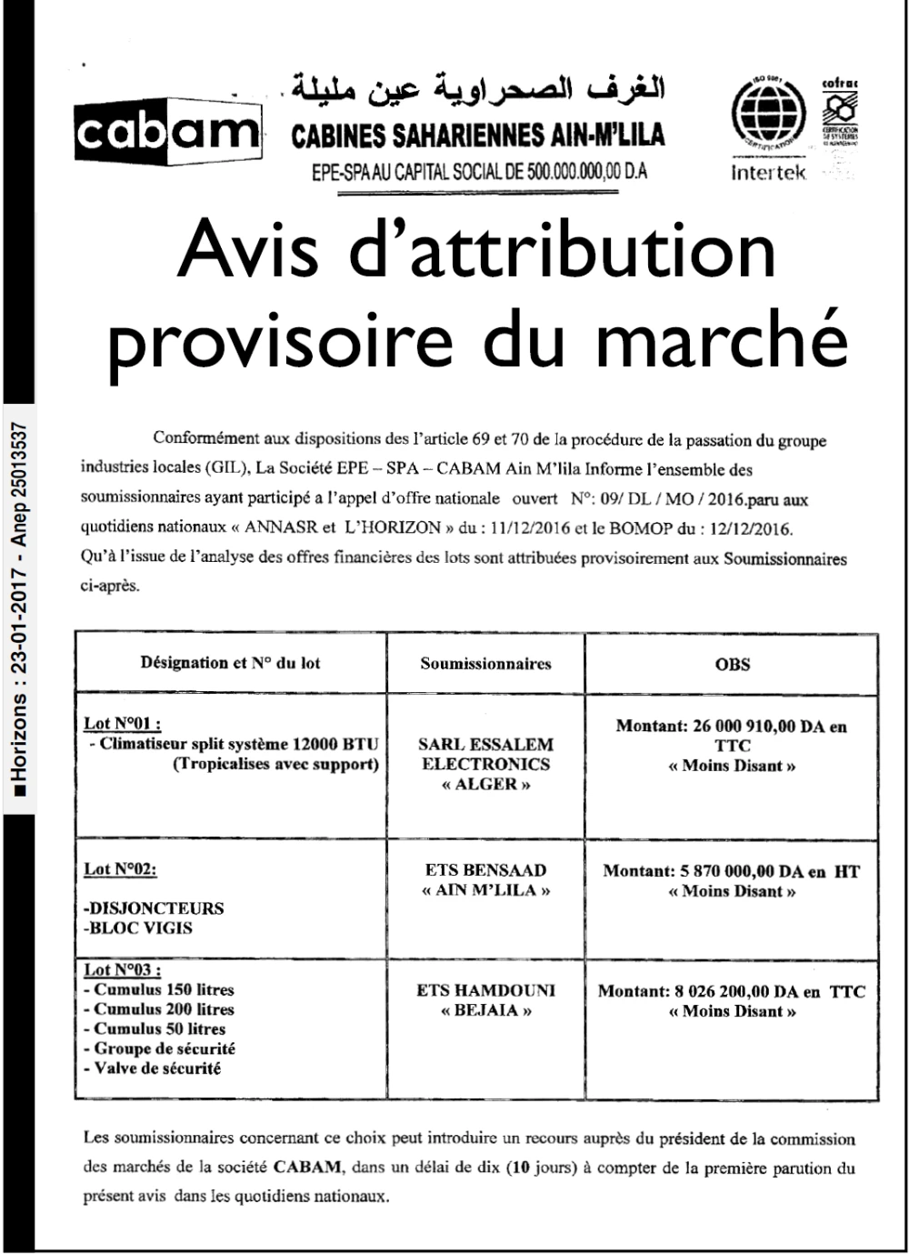 Horizons