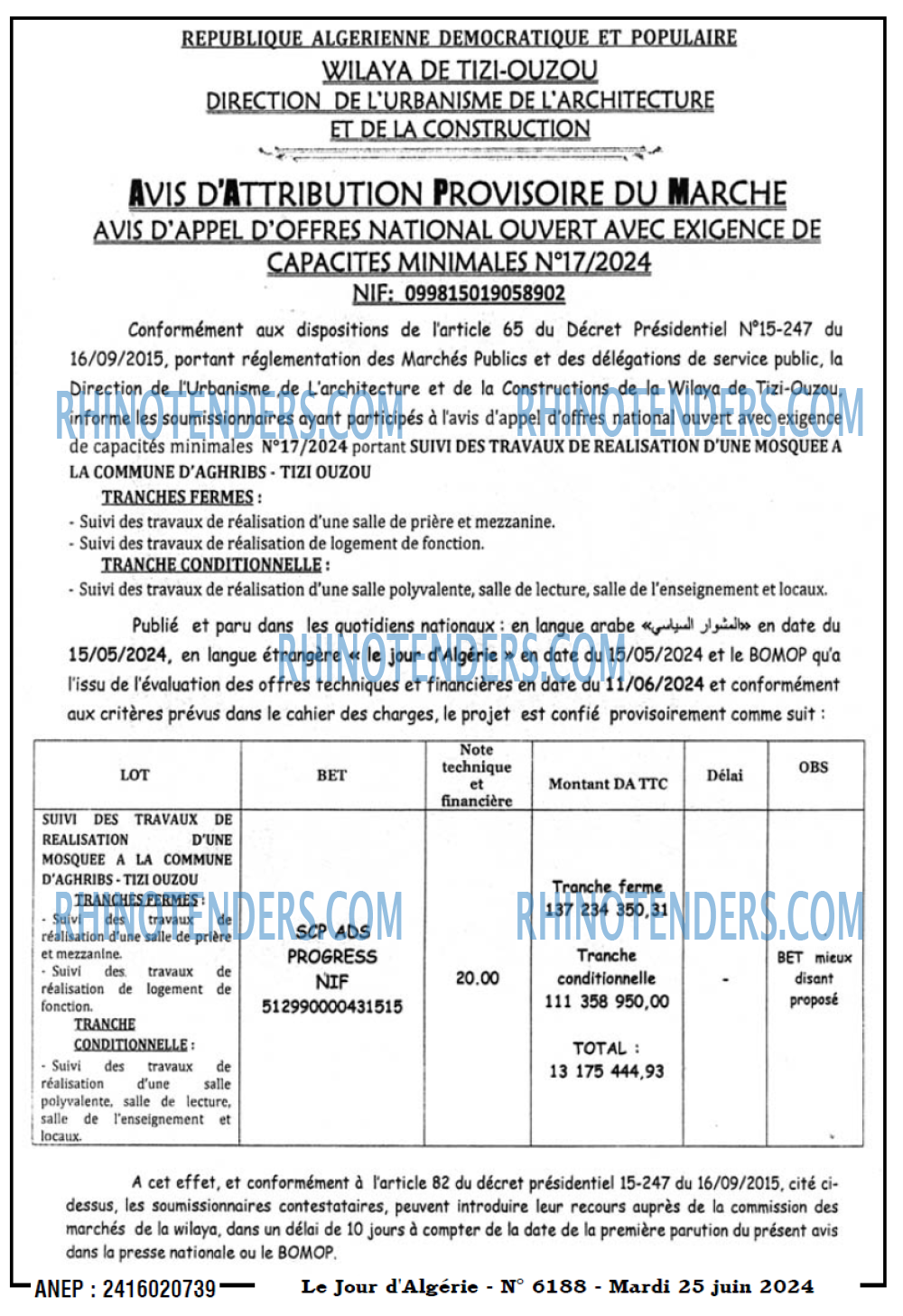 Le Jour d'Algérie