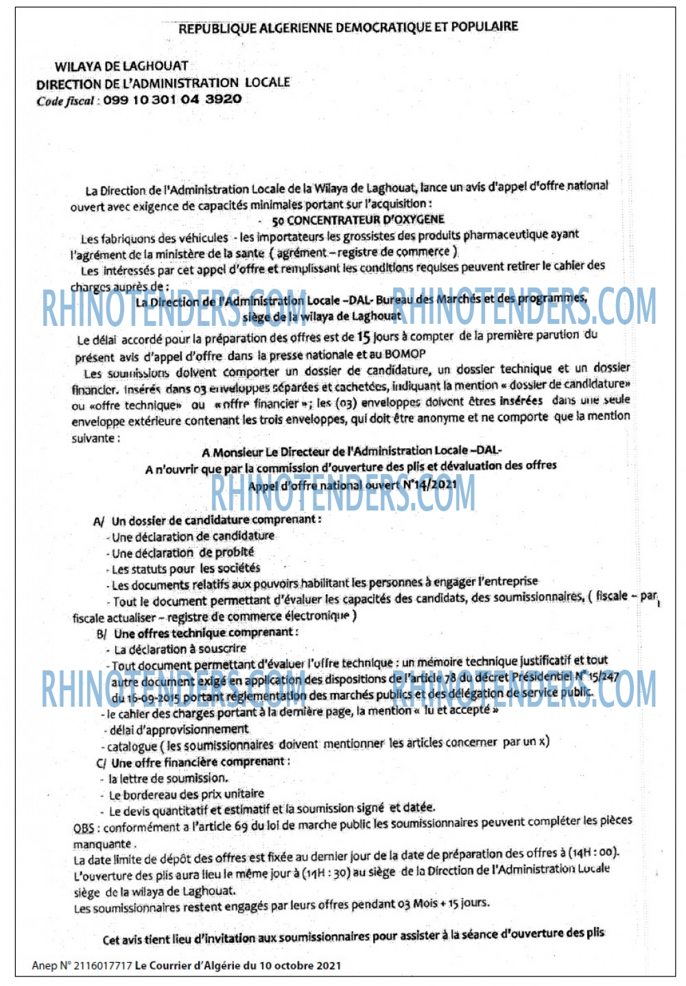 Le Courrier d'Algerie