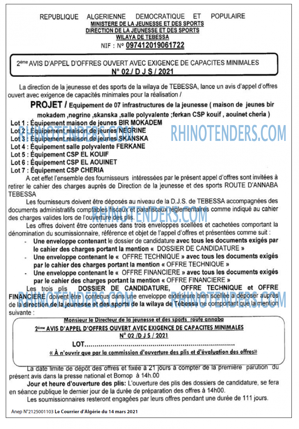 Le Courrier d'Algerie