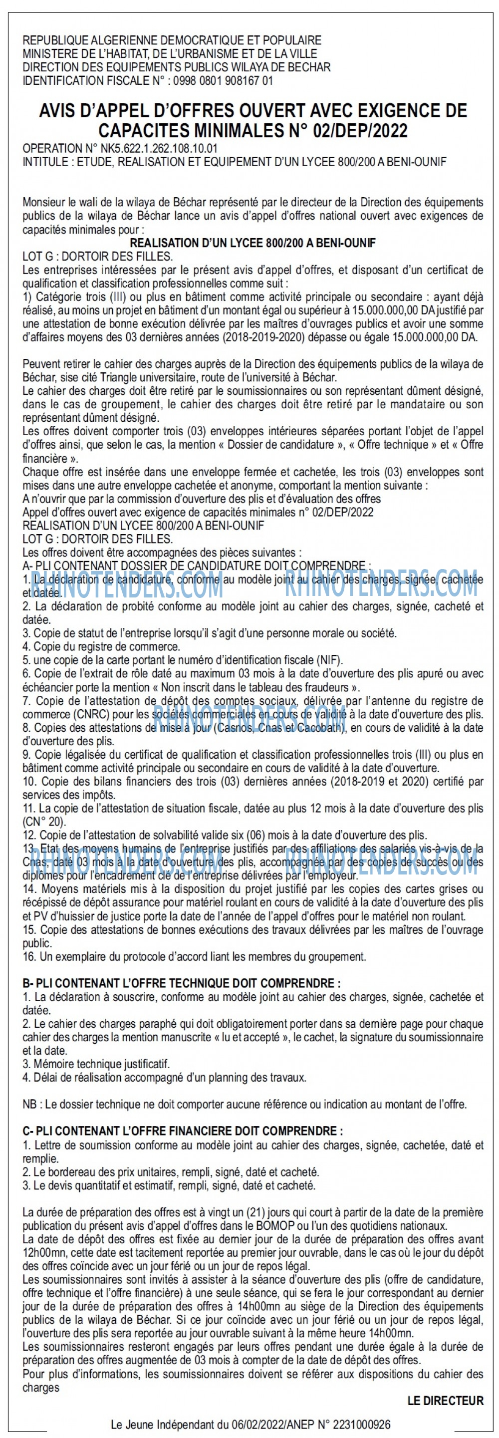 Jeune Independant