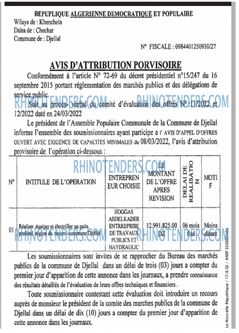 NOUVELLE REPUBLIQUE