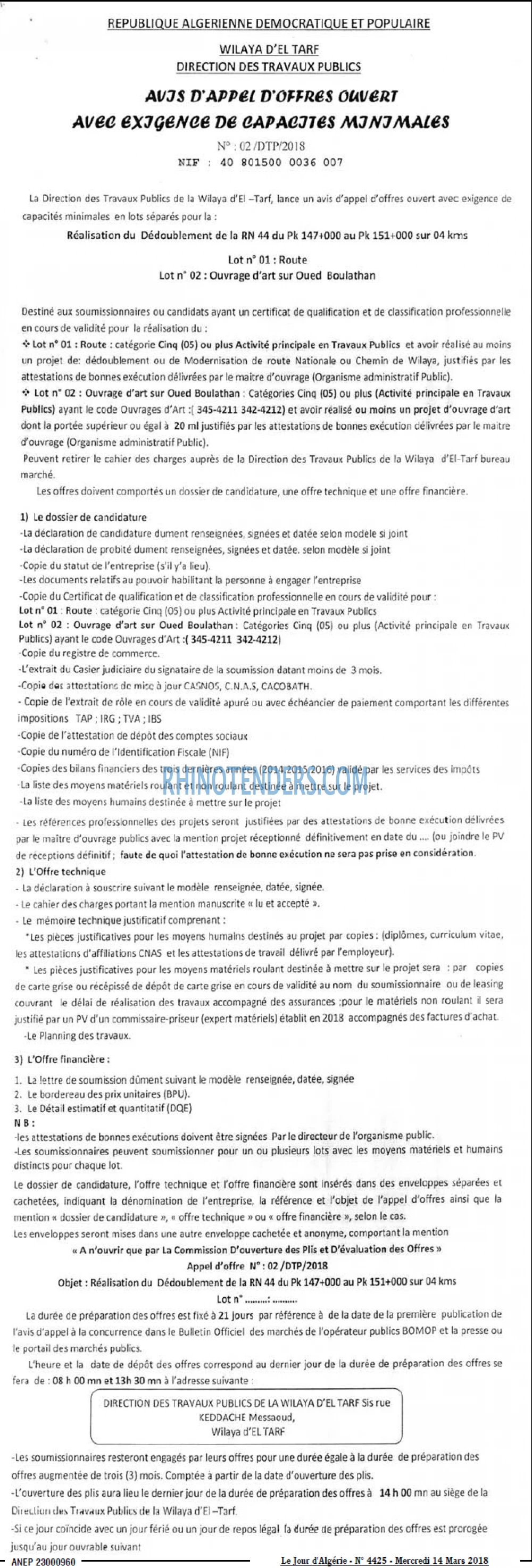 Le Jour d'Algérie
