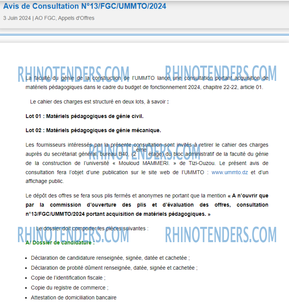 Rhinotenders