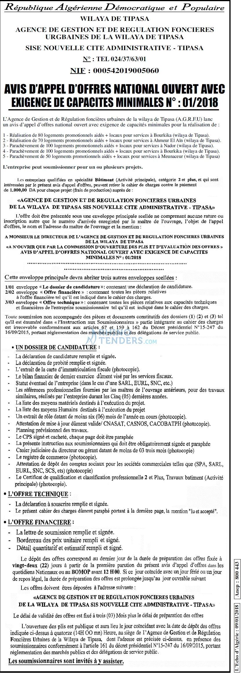 L'ECHO D'ALGERIE