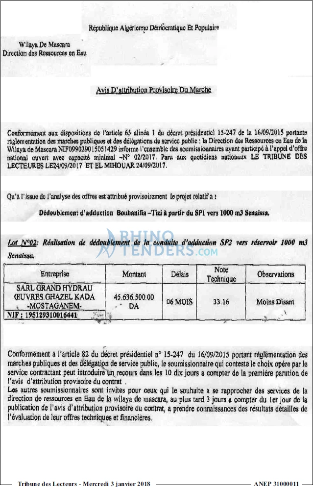 TRIBUNE DES LECTEURS