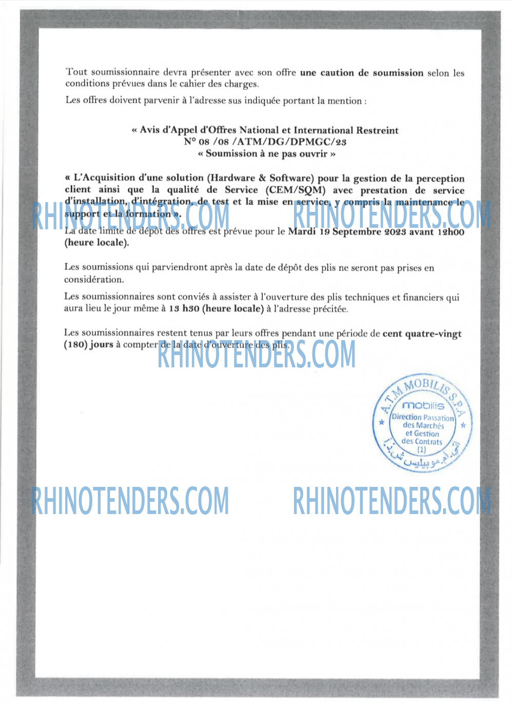 Rhinotenders