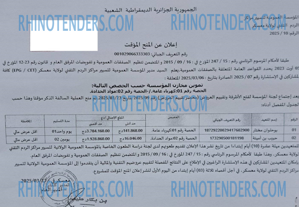 Rhinotenders