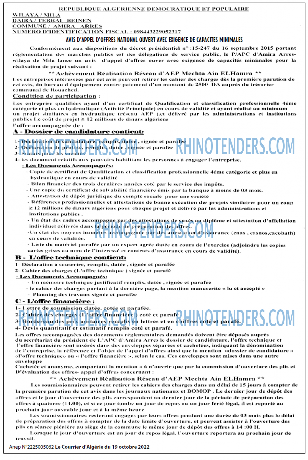 Le Courrier d'Algerie