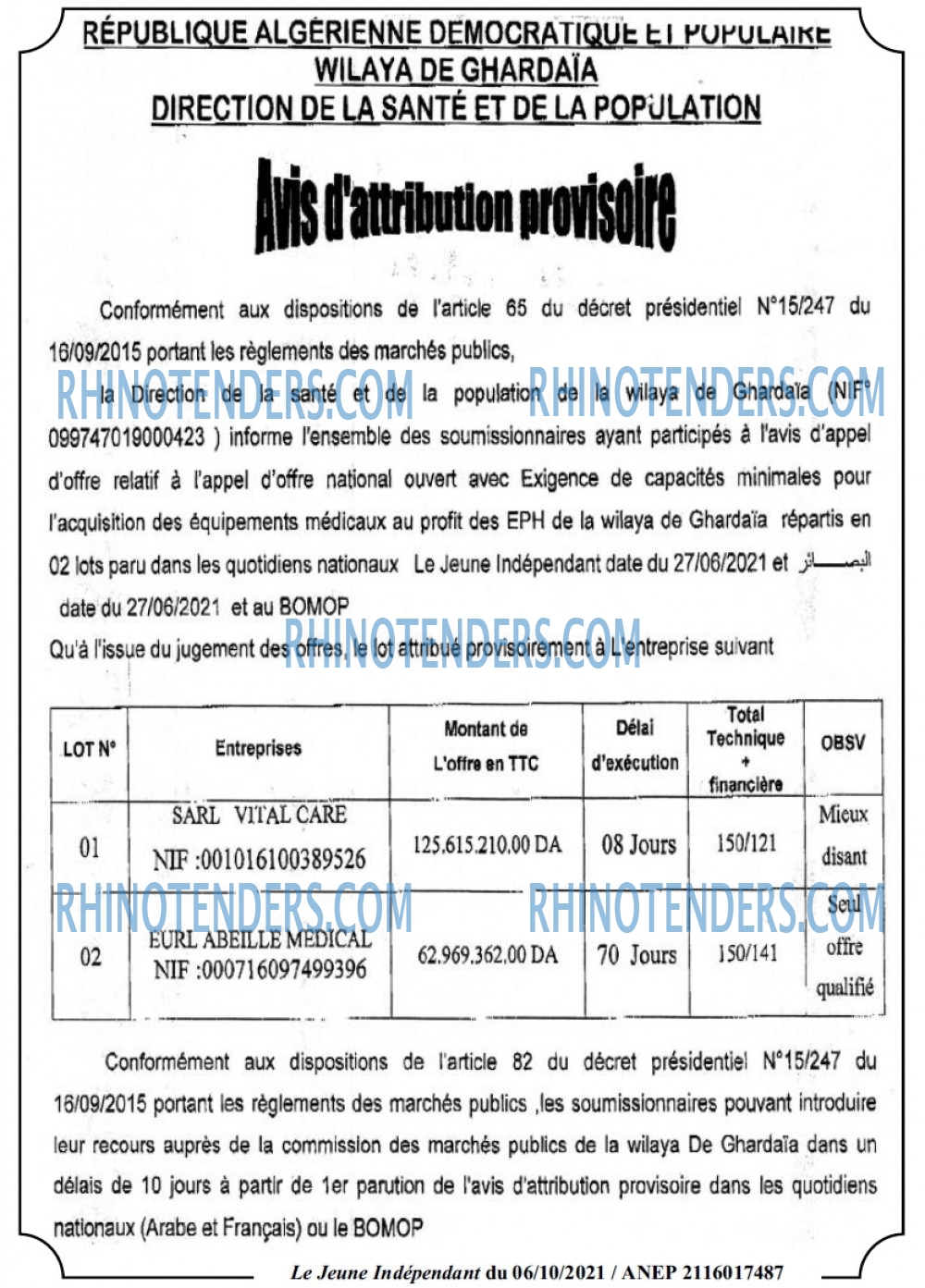 Jeune Independant