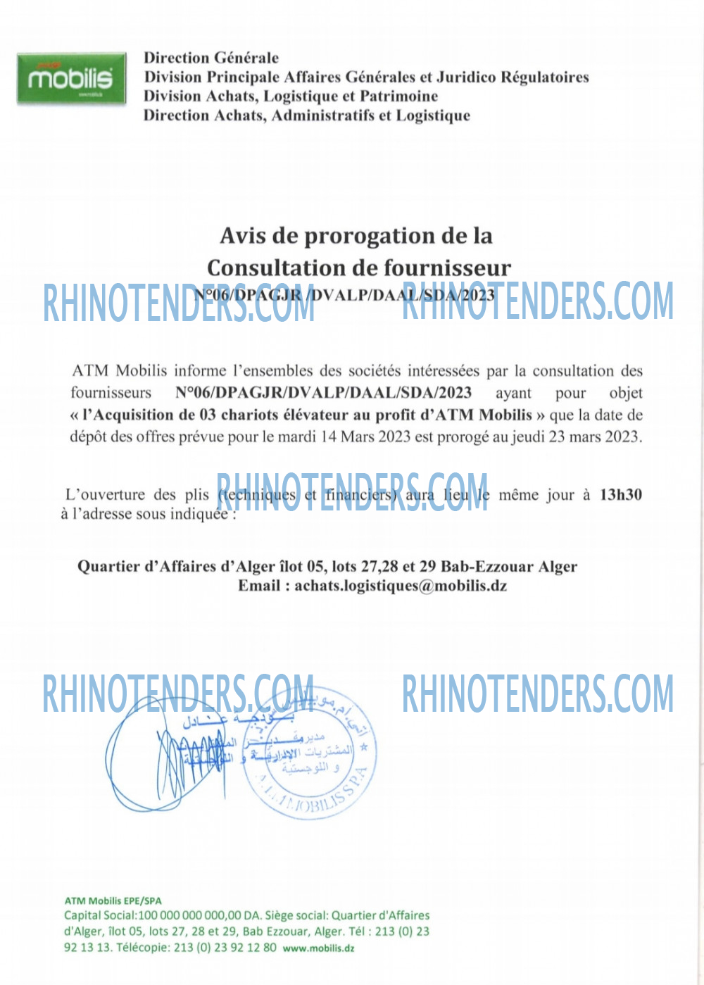 Rhinotenders