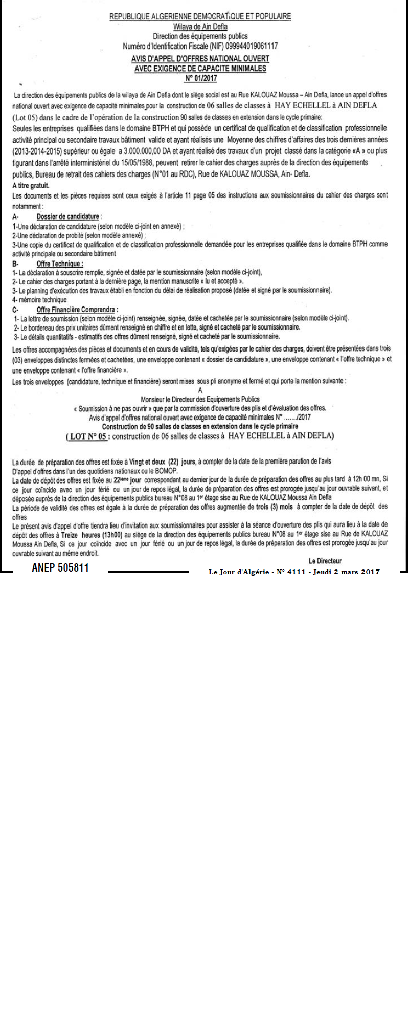 Le Jour d'Algérie