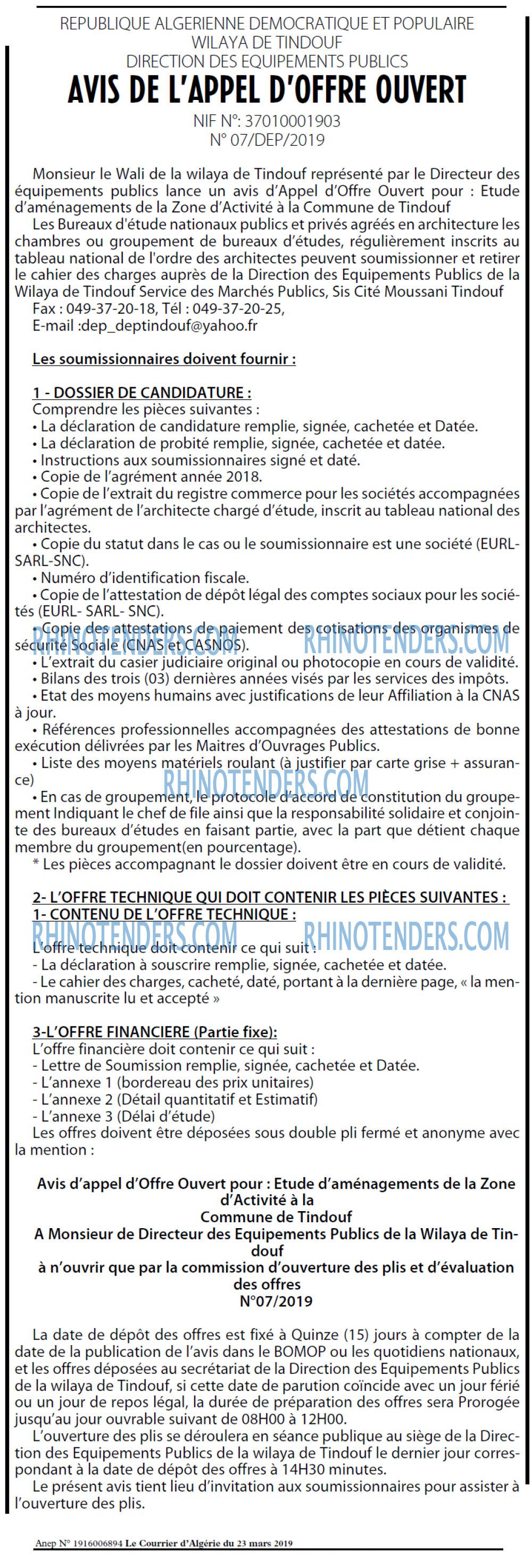 Le Courrier d'Algerie