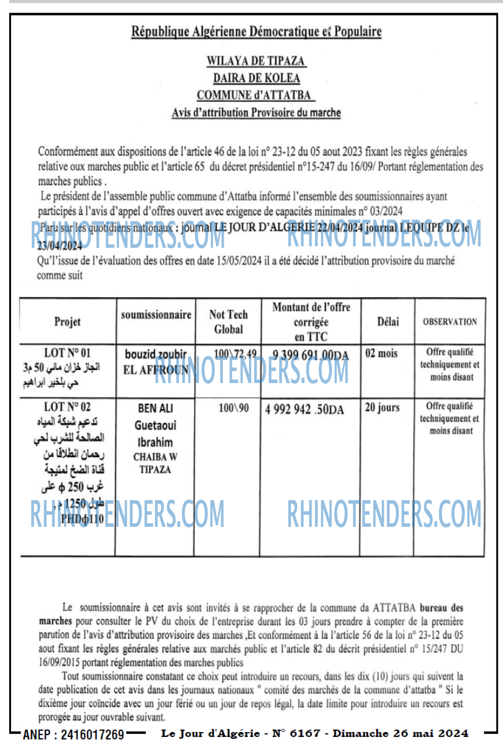 Le Jour d'Algérie