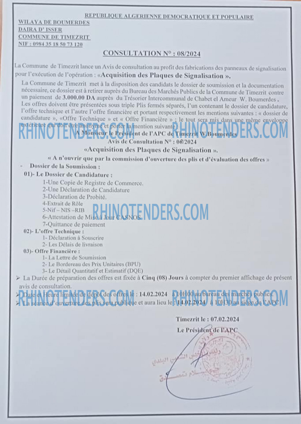 Rhinotenders