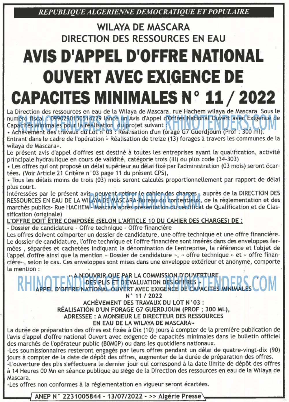 ALGERIE PRESSE