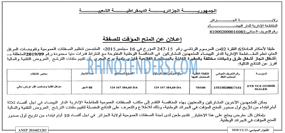 المشوار السياسي
