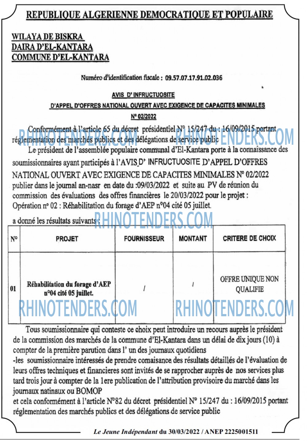 Jeune Independant