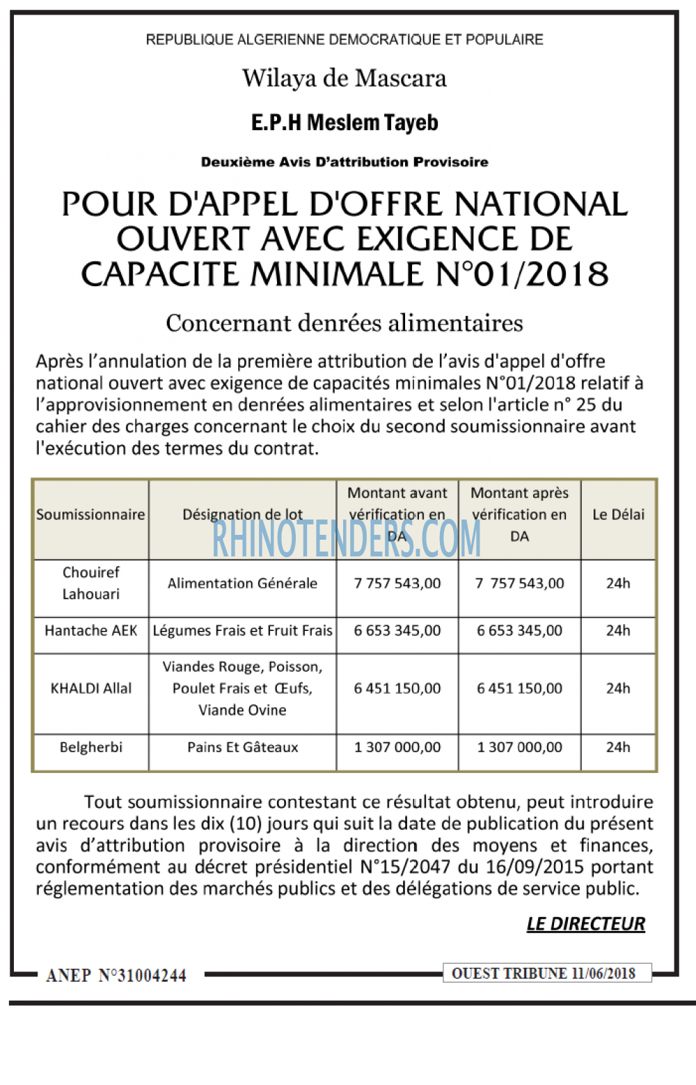 ouest TRIBUNE