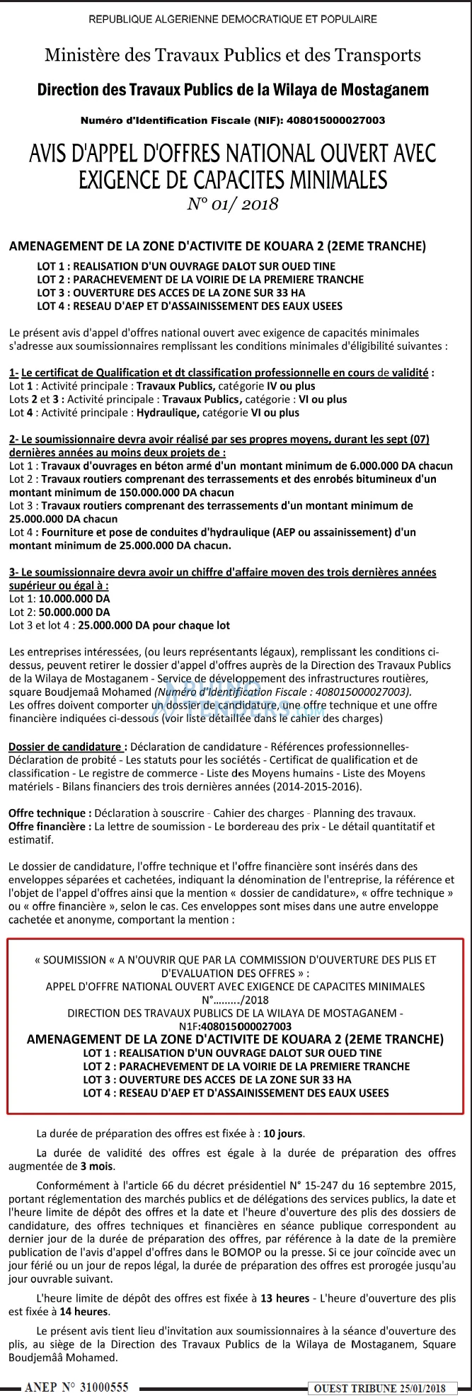 ouest TRIBUNE