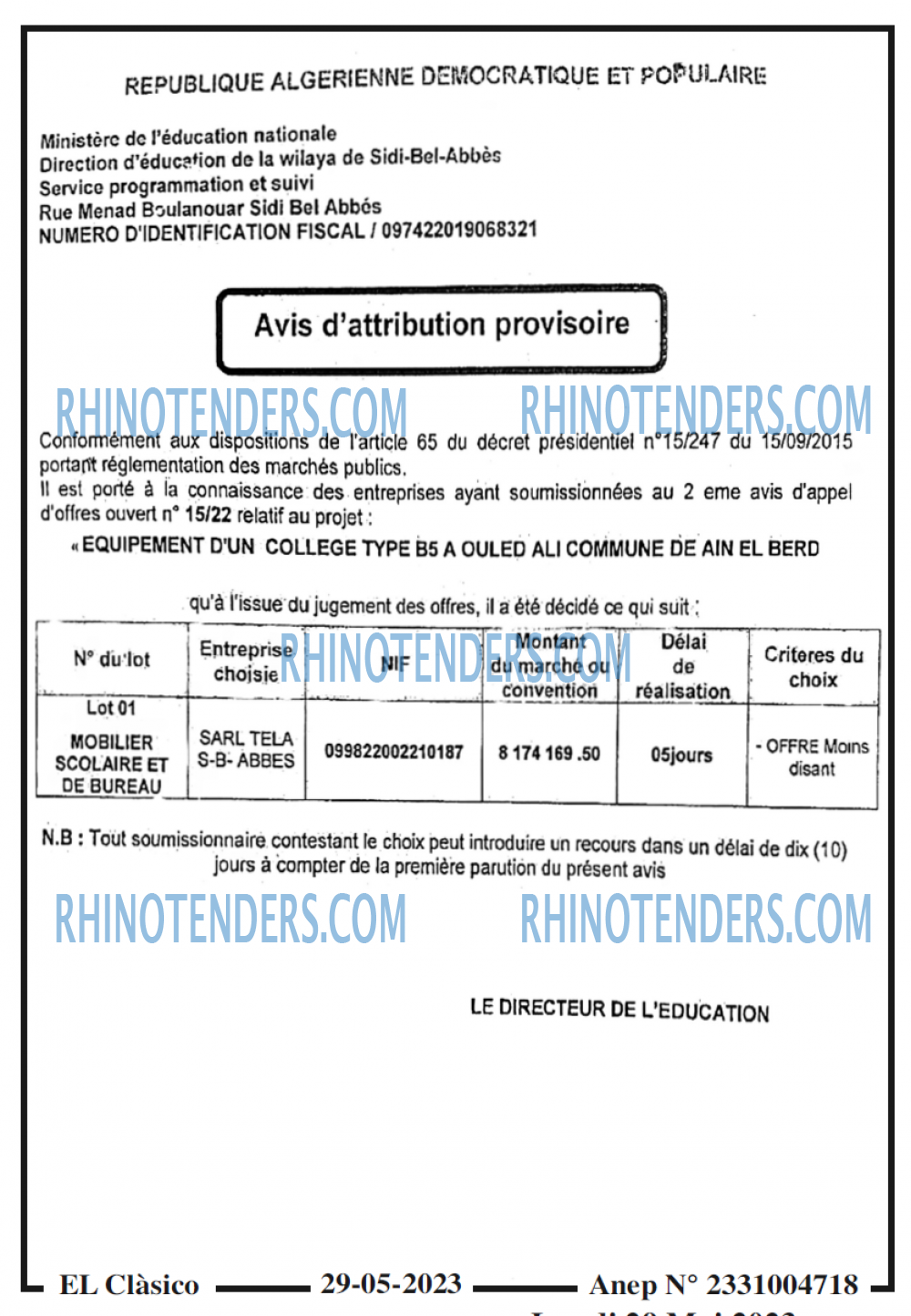 Rhinotenders