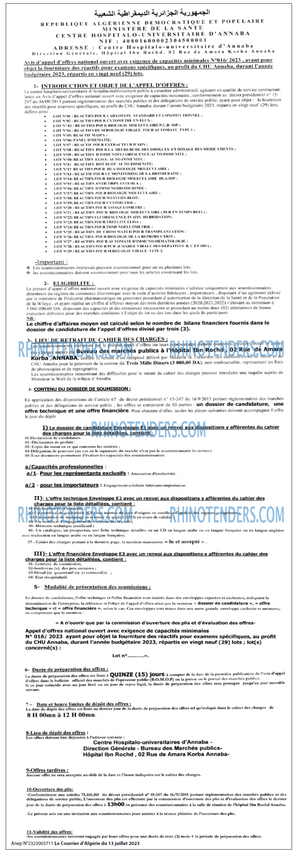 Le Courrier d'Algerie