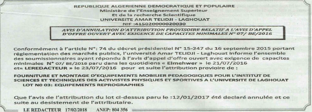 LE REDACTEUR