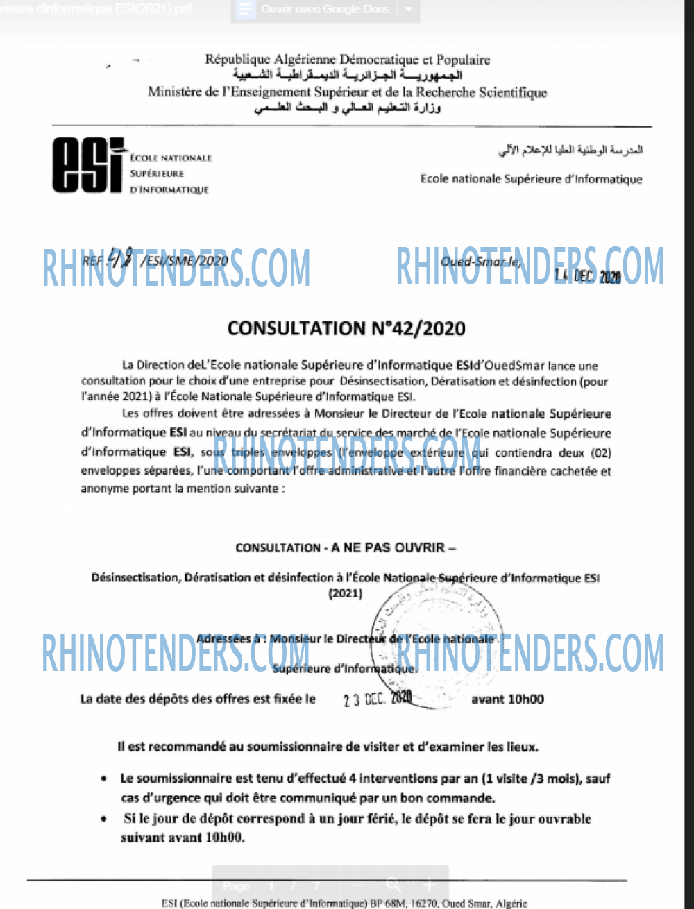 Rhinotenders