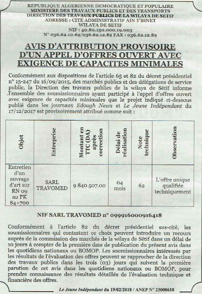 Le jeune indépendant