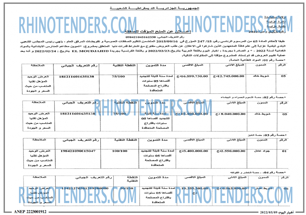 Rhinotenders