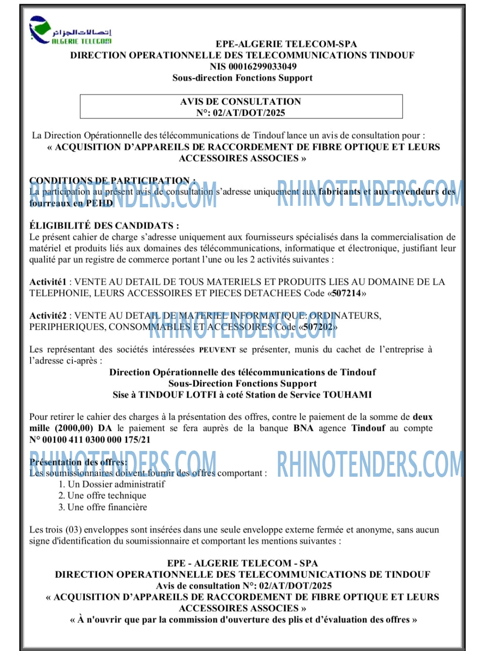 Rhinotenders