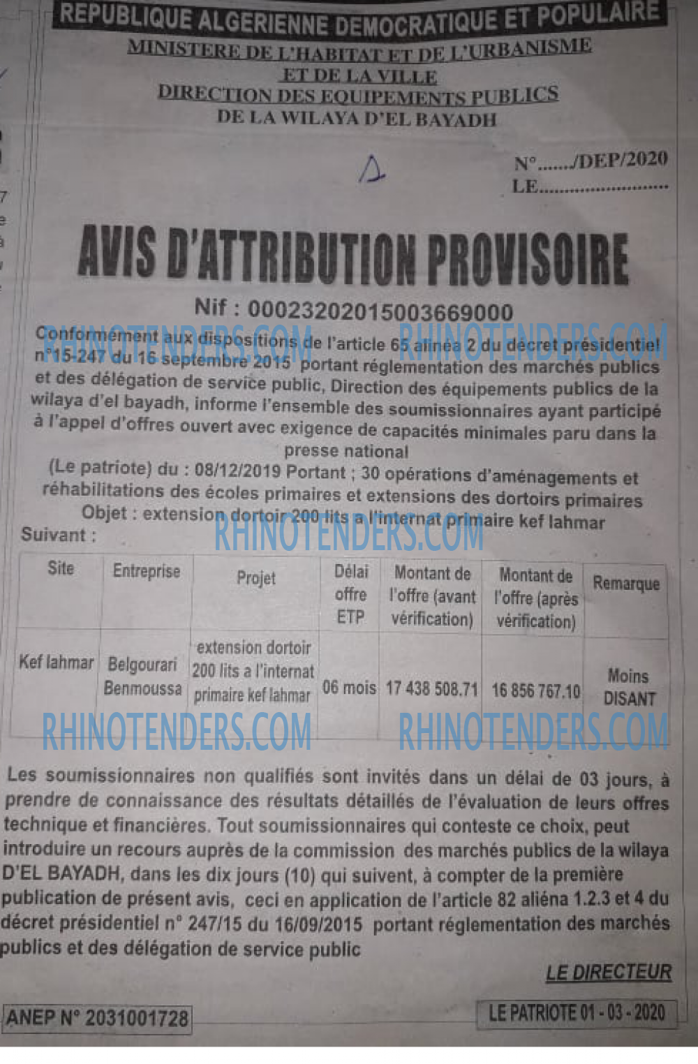 LE PATRIOTE