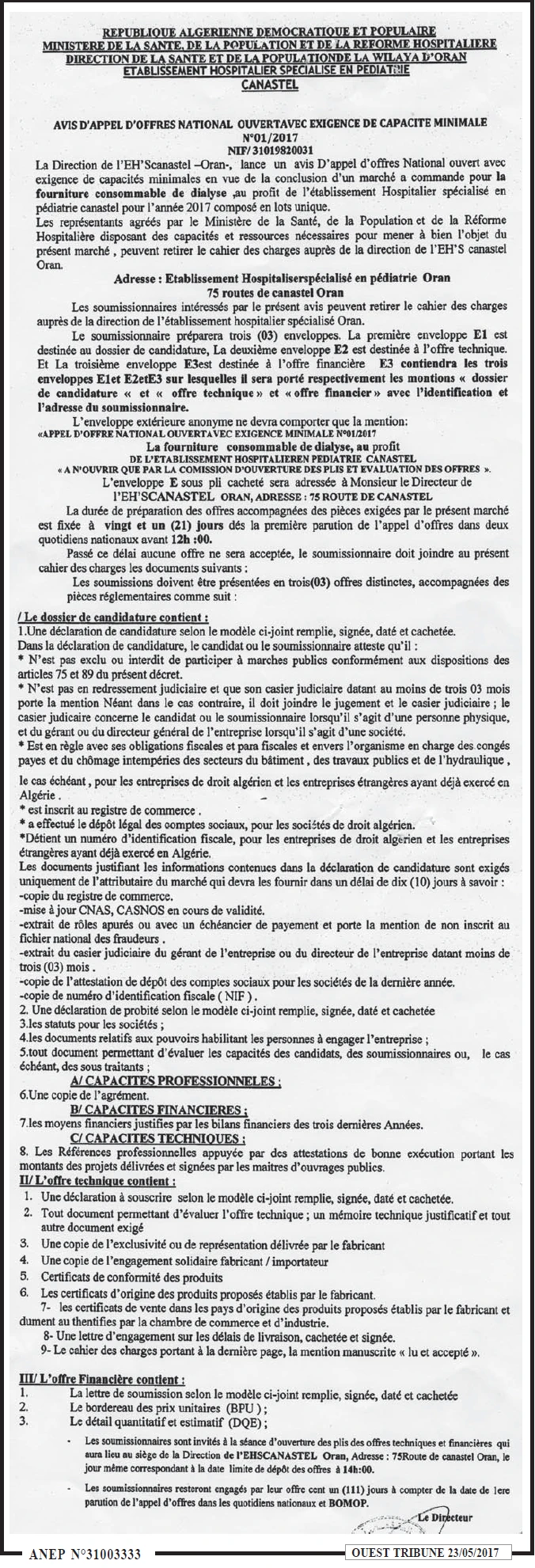 ouest TRIBUNE