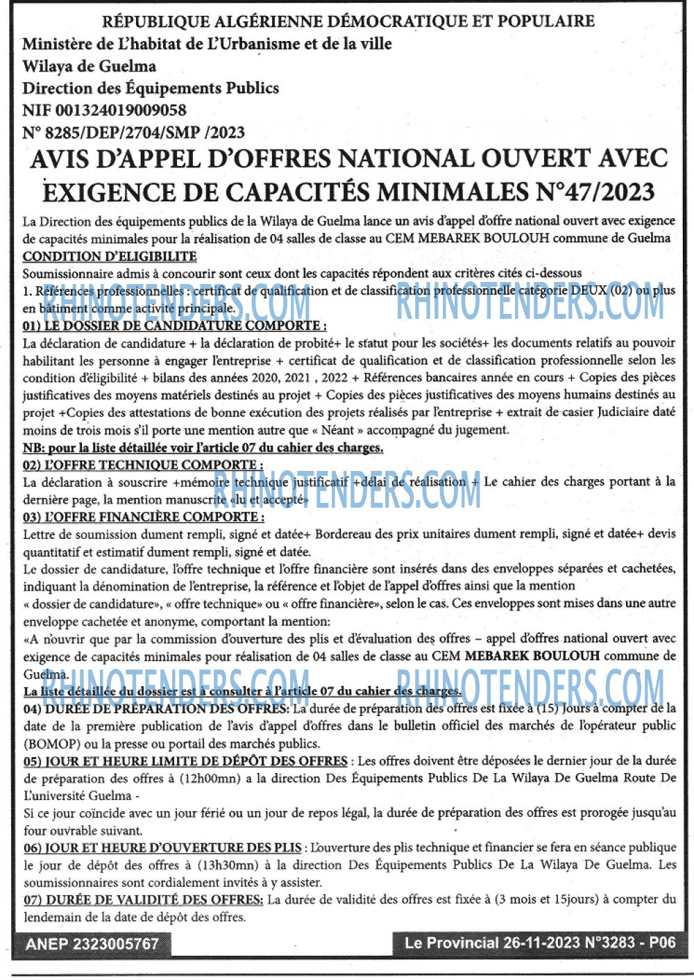 LE PROVINCIAL