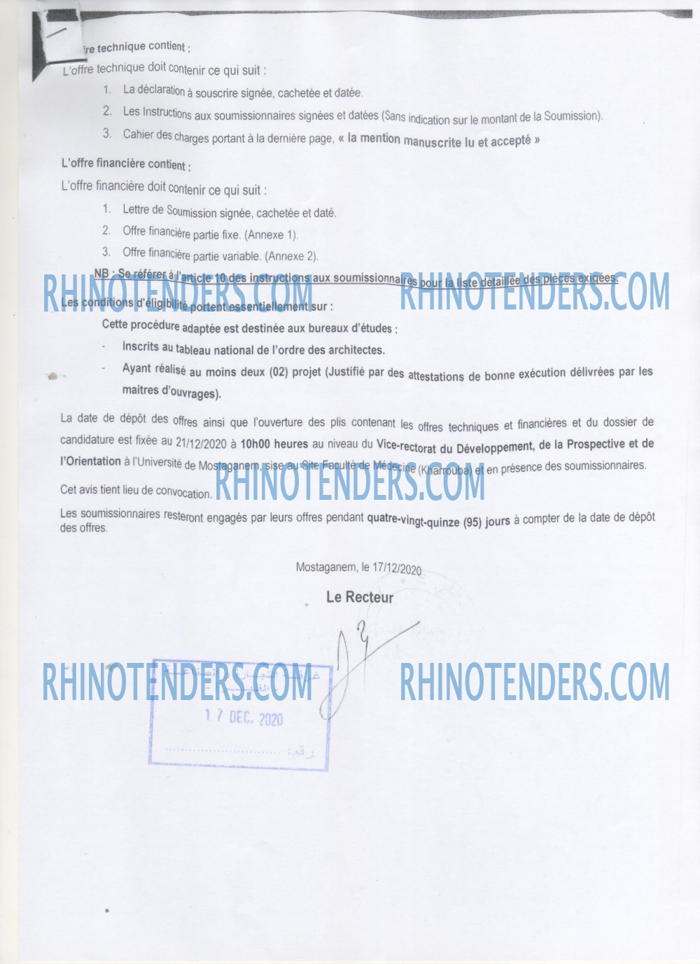 Rhinotenders