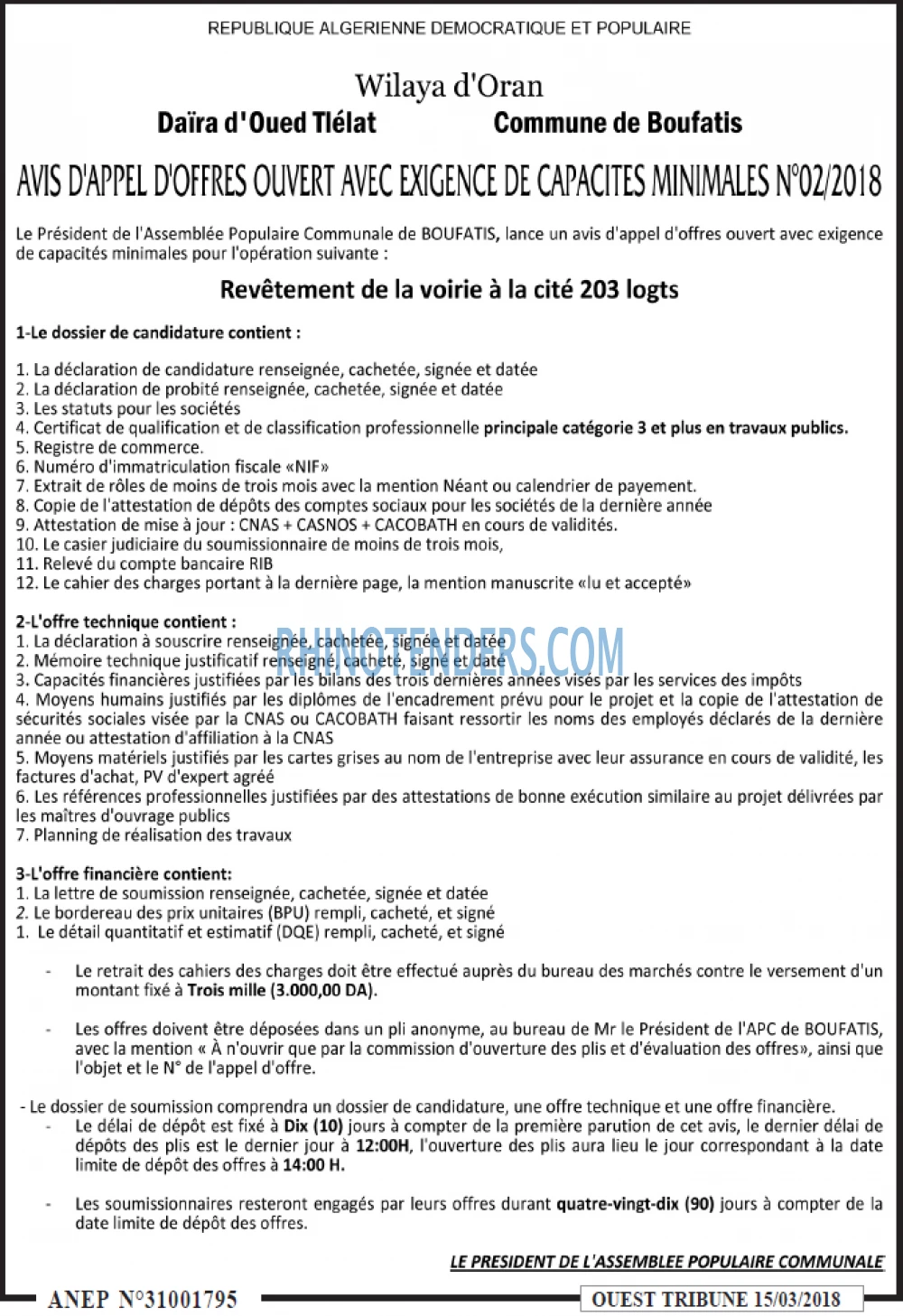 ouest TRIBUNE